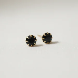black diamond stud
