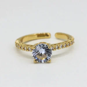 Dimond Stone Solitaire Ring