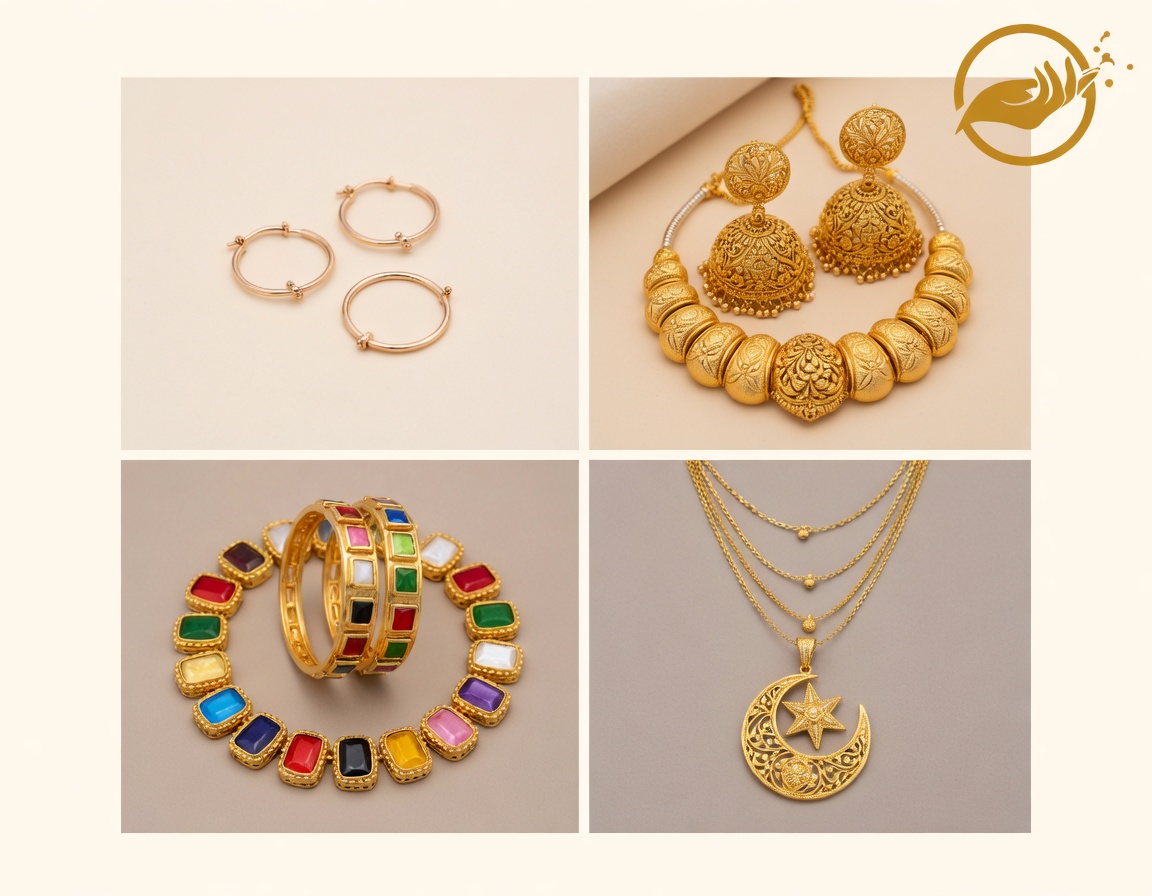 Latest artificial jewellery trends in Lahore minimalist, statement, nauratan, fusion