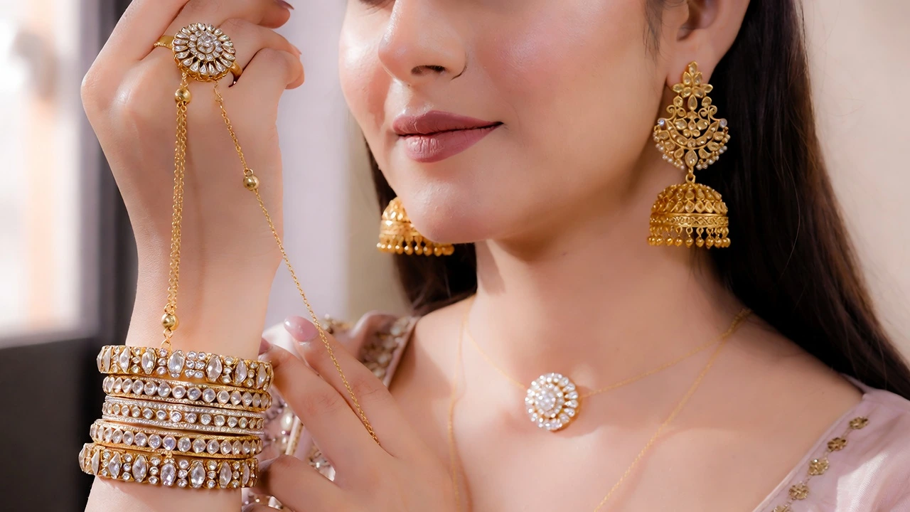 artificial jewellery deals in Lahore - rings earrings bracelets necklaces hashm jewellery