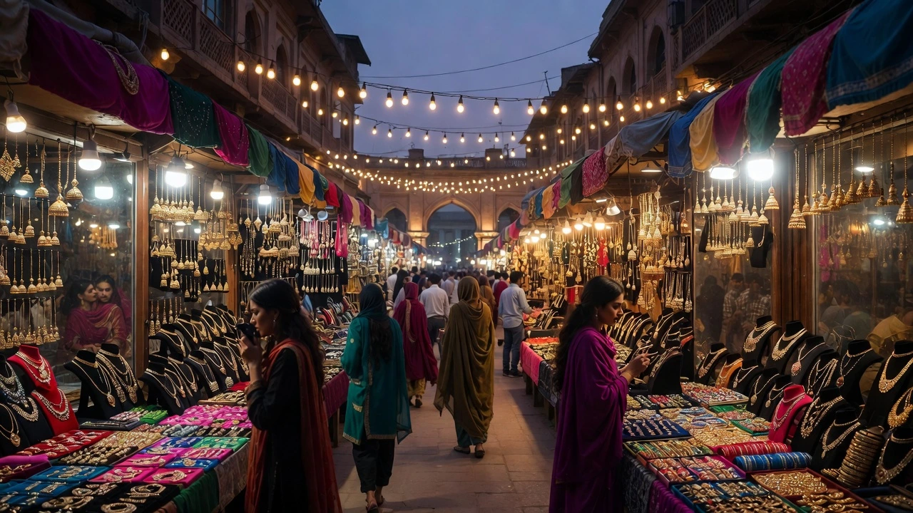 artificial jewellery deals in Lahore | liberty market lahore artificial jewellery shopping - trendy gold-plated deals