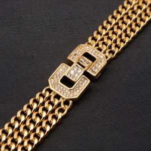 Gold Cuban Chain Bracelet