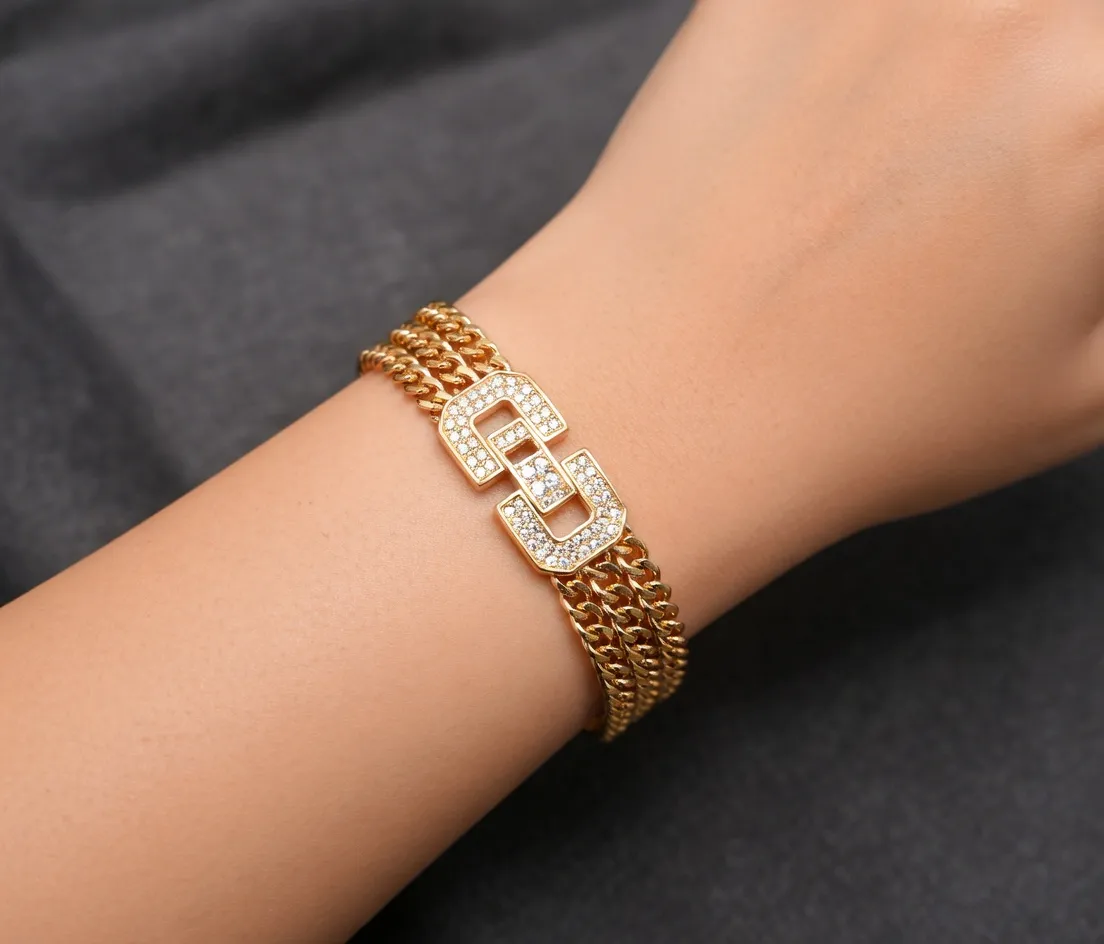 Gold Cuban Chain Bracelet (3)