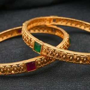 Gold Kundan Bangles