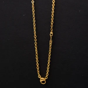 Gold Rolo Chain Necklace