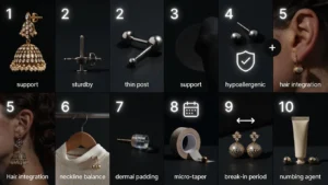 How to Style Heavy Earrings Without Pain 10 Tips and Tricks