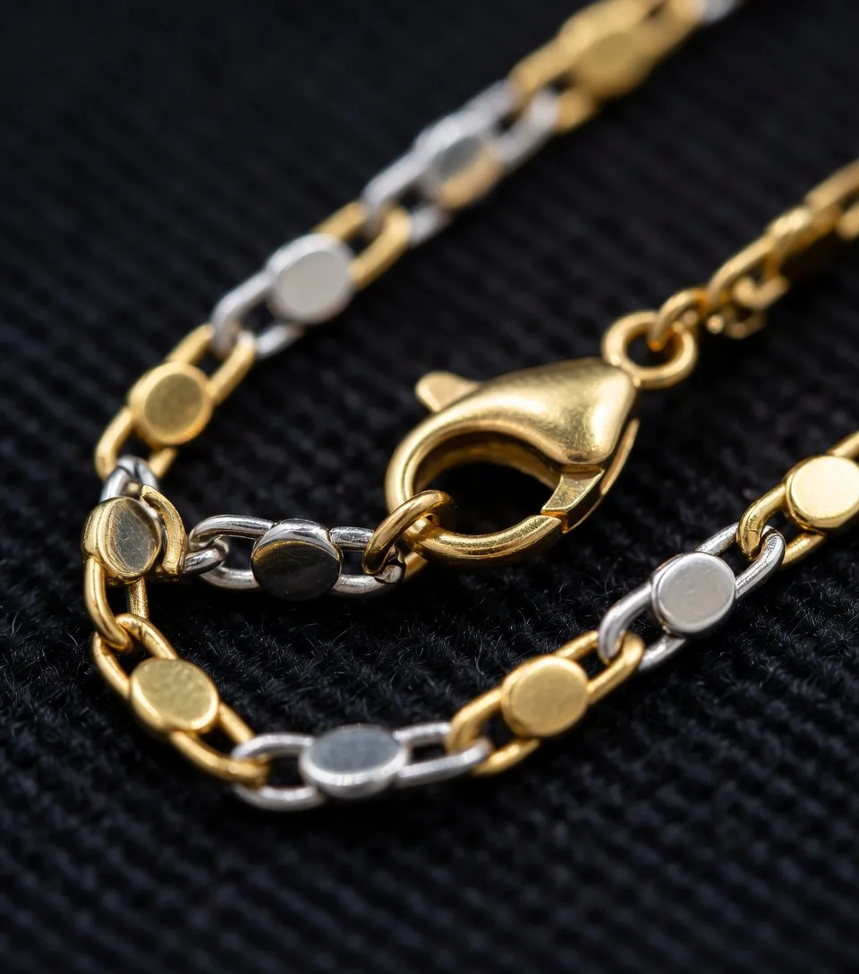 Two Tone Chain Necklace 1