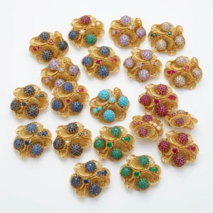 Gold Plated Filigree Rings