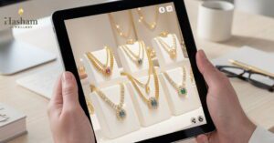 Elegant artificial jewellery collection with necklaces and accessories