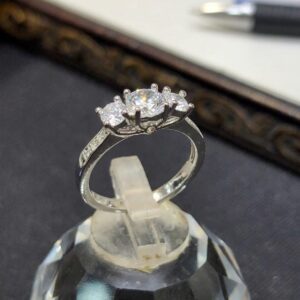 Eternal Sparkle Three-Stone Ring