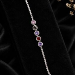 Elegant Gold-Plated Traditional Kundan & Artificial Stone Bracelet for Women | Luxury Ethnic Wristwear